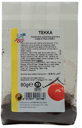 La Finestra Sul Cielo Tekka - Condimento Granulare con Miso e Radici - sapore intenso e forte - 80g