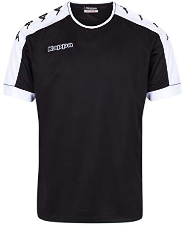 Kappa Tanis SS Shirt Fußball, Unisex Erwachsene, Unisex – Erwachsene, Tanis SS, Schwarz