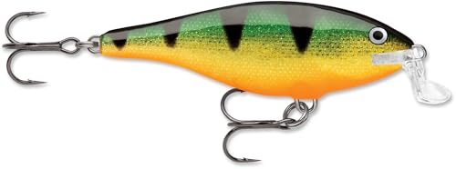 Rapala, Shad Rap Elite Angelköder, schwimmender Süßwasserköder, Schwimmtiefe: 2,4–2,7 m, Angelgerät aus Balsaholz