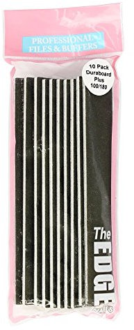 The Edge Duraboard Plus 100/180 Grit Nail File - Pack of 10
