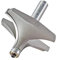Trend Professional Bearing Guided Ovolo Router Cutter, 31.8mm Radius, 1/2 Inch Shank, 76.5mm Cut Diameter & 38mm Cut Length, Two Bearings, Tungsten Carbide Tipped, 46/98X1/2TC