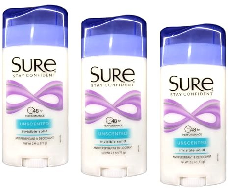 Sure Deodorant, 75 ml, unsichtbar, ohne Duft, 3 Stück