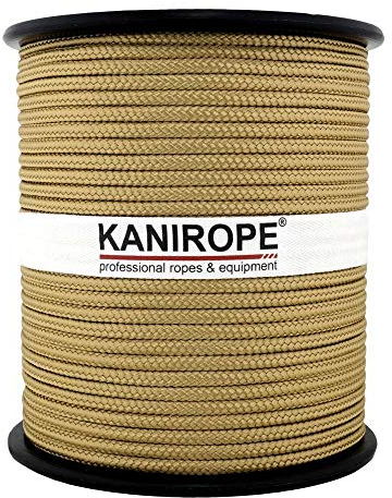 Kanirope® PP Seil Polypropylenseil MULTIBRAID 3mm 100m Farbe Gold (1345) 16x geflochten