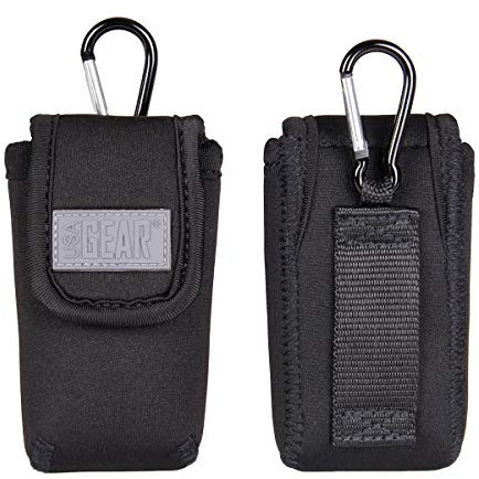 USA Gear Fondina Per Cellulare Con Flip Con Passante Per Cintura, Moschettone, Cover Di Facile Accesso, Interno Antigraffio - Compatibile Con Nokia 2720, Gsm Flip, Artfone, Doro 7080 E Altri