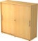 bümö Schiebetürenschrank 3OH - Aktenschrank abschließbar, Sideboard Schrank mit Schiebetüren in Buche - Büroschrank aus Holz mit Schiebetür, Büro Kommode für Ordner & Co.