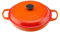 Le Creuset LS2532-302 Signature Enameled Cast-Iron Round Braiser, 3 1/2 Quart, Flame