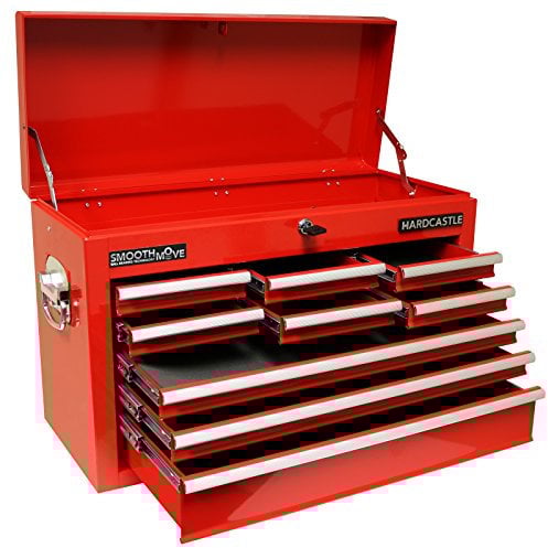 Hardcastle 9 Drawer Red Lockable Tool Box