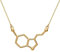 Serebra Jewelry Serotonin Molekül Anhänger Halskette aus 925 Sterling Silber by (Gold-Überzug)