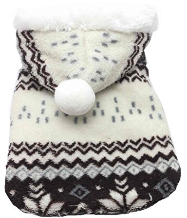 SAMGU Hundekleidung Warm Weihnachten Hundepullover Kapuzenpullover Braun XL