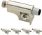 Franklin Brass C21349K-NP-C Amortiguador de Puerta de Armario, Nickel Plated