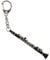 Miniblings Clarinette Flûte traversière traversière Clarinette Trousseau - Pendentif bijoux faits à la main I Porte-clef Porte-clef - Clarinette Flûte traversière clarinettiste