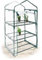 Relaxdays 10018890-348 Serre de Jardin Balcon Terrasse Transportable Mobile 2-3 ou 4 Étagères Portes