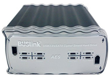 Buslink CipherShield CSX-20TRU3KKB 20TB Dual Keys RAID 0 FIPS 140-2 512-bit AES USB 3.0/eSATA Hardware Encrypted External Desktop Hard Drive