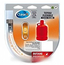 BRANDT - Gasschlauch Butan-Propan, 2,00 m (gültig 10 Jahre), für Brandt Kochfeld