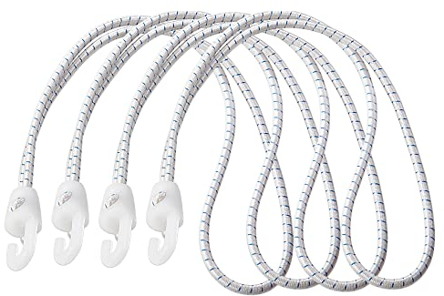 Sprenger Zeising (Spanngummi) mit Gummischlaufe und Haken – 4er Pack – 600 mm