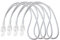 Sprenger Zeising (Spanngummi) mit Gummischlaufe und Haken – 4er Pack – 600 mm