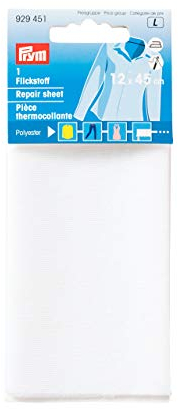 Prym Polyester à repasser,Blanc,12 x 45 cm