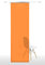 Gardinia 12657 Flächenvorhang Stoff Uni ohne Beschwerungsprofil, 60 x 245 cm, orange