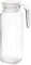 Olympia Ribbed Glass Water Jugs with Lid and Handle 1Ltr (6 Pack) GF922