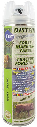 GREENSTAR 10114 Plotter Forstschuh Fluorescent weiß Aerosol 500 ml, schwarz, 16876