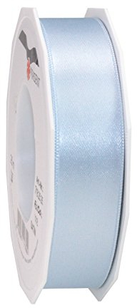 Präsent C.E. Pattberg Satin hellblau, 25 m Satinband zum Einpacken von Geschenken, 25 mm Breite, Geschenkband zum Dekorieren & Basteln, Dekoband, Anlass