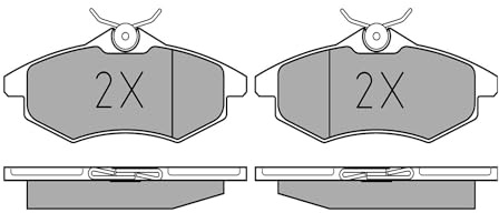 MEYLE 0252340719 Bremsbelagsatz, Scheibenbremse | Kompatibel mit: CITROËN C2, C3 I