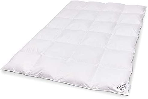 Mayaadi-Home Premium Daunendecke 135x200 cm | 1600g Bettdecke, 70% Gänsedaunen 30% Federn | 100% natürliche Baumwolle | Made in Europe | Steppdecke geeignet für Allergiker | HS24