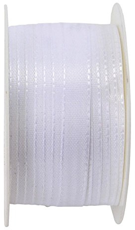 Basic Taftband - 10 mm x 50 m, weiß
