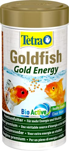 Tetra Goldfish Gold Energy - Premium Granulat-Fischfutter für mehr Energie und Vitalität, für alle Goldfische und andere Kaltwasserfische, 250 ml Dose