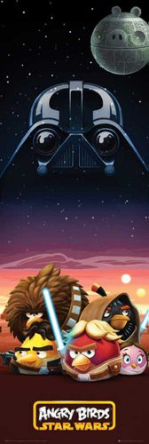 Empire 571069 Angry Birds - Star Wars - Universum - Tür Poster Druck Videospiel, 53 x 158 cm