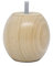 La Fabrique de Pieds AM20170023 Jeu de 4 Pieds de Lit Boules Bois Verni Clair 7 x 7,5 x 7,5 cm