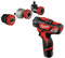 Milwaukee M12BDDXKIT-202C M12 4-in-1 Bohrschrauber-Set (2 x 2,0 Ah Li-Ion-Akkus, Ladegerät, 10 mm Bohrfutter und zusätzliche Köpfe)