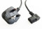 UK Plug Mains Power Cable - Angled Kettle Lead - IEC C13 H05VV-F 0.75mm² 3G 13A - Compatible with LG, Panasonic, Samsung, Sony, Panasonic, Acer, Asus, BenQ, Dell, Compaq and more - For LCD Plasma TV Monitor Printer PC Projector and other Appliances - Length: 2M / 6.5ft