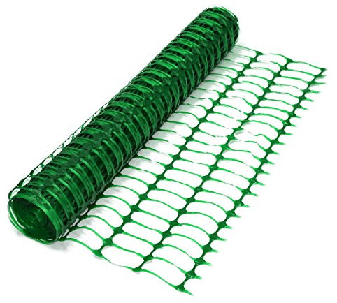 True Products Green Plastic Barrier Mesh Temporary Fence Fencing 4kg - 1m x 50m Roll