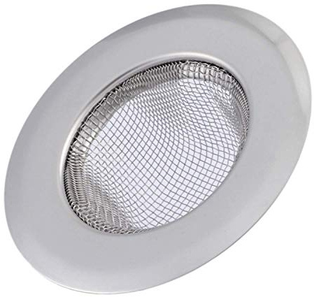 Sink Tub Strainer Screen Stainless Steel Fits 3- 3 1/2 Drains - Kitchen Tools