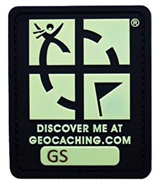 geo-versand Geocaching Logo Glow In The Dark Trackable Patch Geocaching Aufnäher