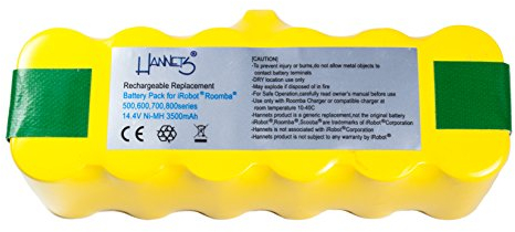 Hochwertiger Hannets® Akku für iRobot 581 I Batterie Roomba Battery Akkupack Roboterstaubsauger Staubsaugroboter Ersatzteil I Roomba 581 Zubehör 3500 mAh Saugroboter Ersatzakku 14,4 V