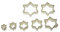 Silikomart Set de Cortapastas con Forma de Estrellas