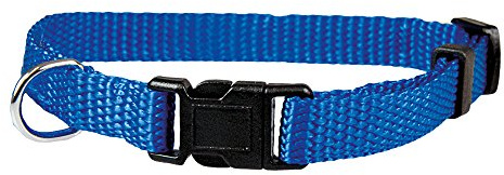 Schecker Nylon Welpenhalsbänder Blau 9-32 cm Verstellbar für einen Halsumfang von 19-32 cm 4 Farben Ideal für Züchter