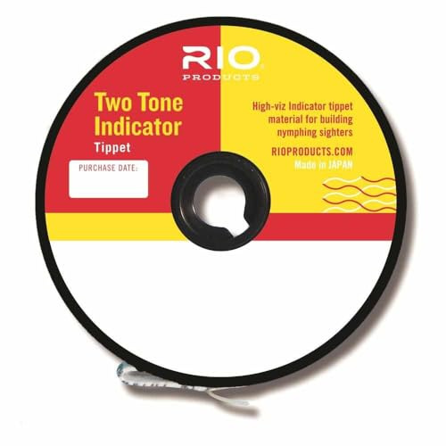 Rio Fly Fishing Tippet 2-Tone Indicator Tippet 3X Fishing Tackle, Clear