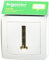 Zenitech SC5SHN0262366P Alrea Conjoncteur téléphonique 8 plots avec cadre saillie, Blanc