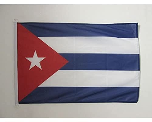 AZ FLAG Bandera de Cuba 90x60cm Uso Exterior - Bandera Cubana 60 x 90 cm Anillos