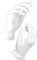 Beauty Care Wear Mittlere Weiße Baumwollhandschuhe Gegen Ekzeme, Trockene Haut & Zur Feuchtigkeitsspendende - 20 Handschuhe