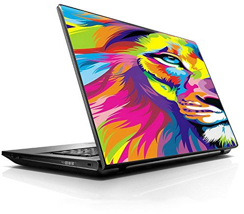 15 15.6 inch Laptop Notebook Skin Vinyl Sticker Cover Decal Fits 15.6 16 HP Lenovo Apple Mac Dell Compaq Asus Acer / Colorful Lion Abstract Paint