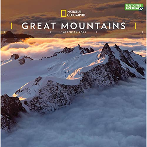 National Geographic Great Mountains – Die höchsten Berge 2022: Original Carousel-Kalender [Mehrsprachig] [Kalender] (Wall-Kalender)