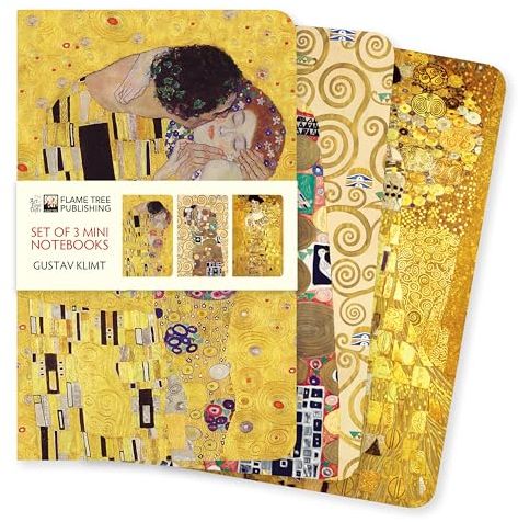 Dreier Set Mini-Notizbücher: Gustav Klimt: Unser beliebten Mini-Notizbücher im 3er-Pack mit flexiblen, künstlerisch gestalteten Einbänden mit jeweils ... des Künstlers (Mini-Notizbücher (3er-Pack))