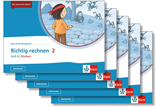 Richtig rechnen 2. Heft A | Fördern: Übungsheft im 5er-Paket Klasse 2 (Mein Anoki-Übungsheft)