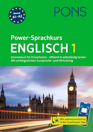PONS Power-Sprachkurs Englisch 1: Intensivkurs für Erwachsene - effizient und selbständig lernen