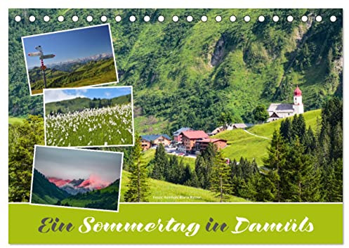 Ein Sommertag in Damüls (Tischkalender 2026 DIN A5 quer), CALVENDO Monatskalender: Bilder einer Rundwanderung in den Bergen von Damals (CALVENDO Natur)