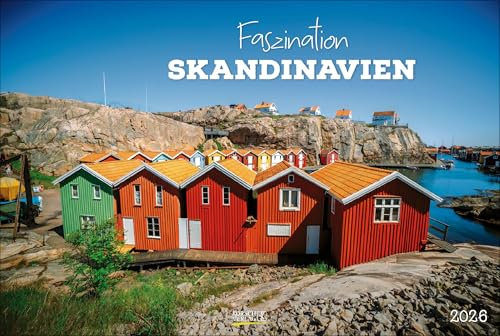 Faszination Skandinavien 2026: Großer Wandkalender. Natur und Landschaften. PhotoArt Panorama Querformat: 58x39 cm.